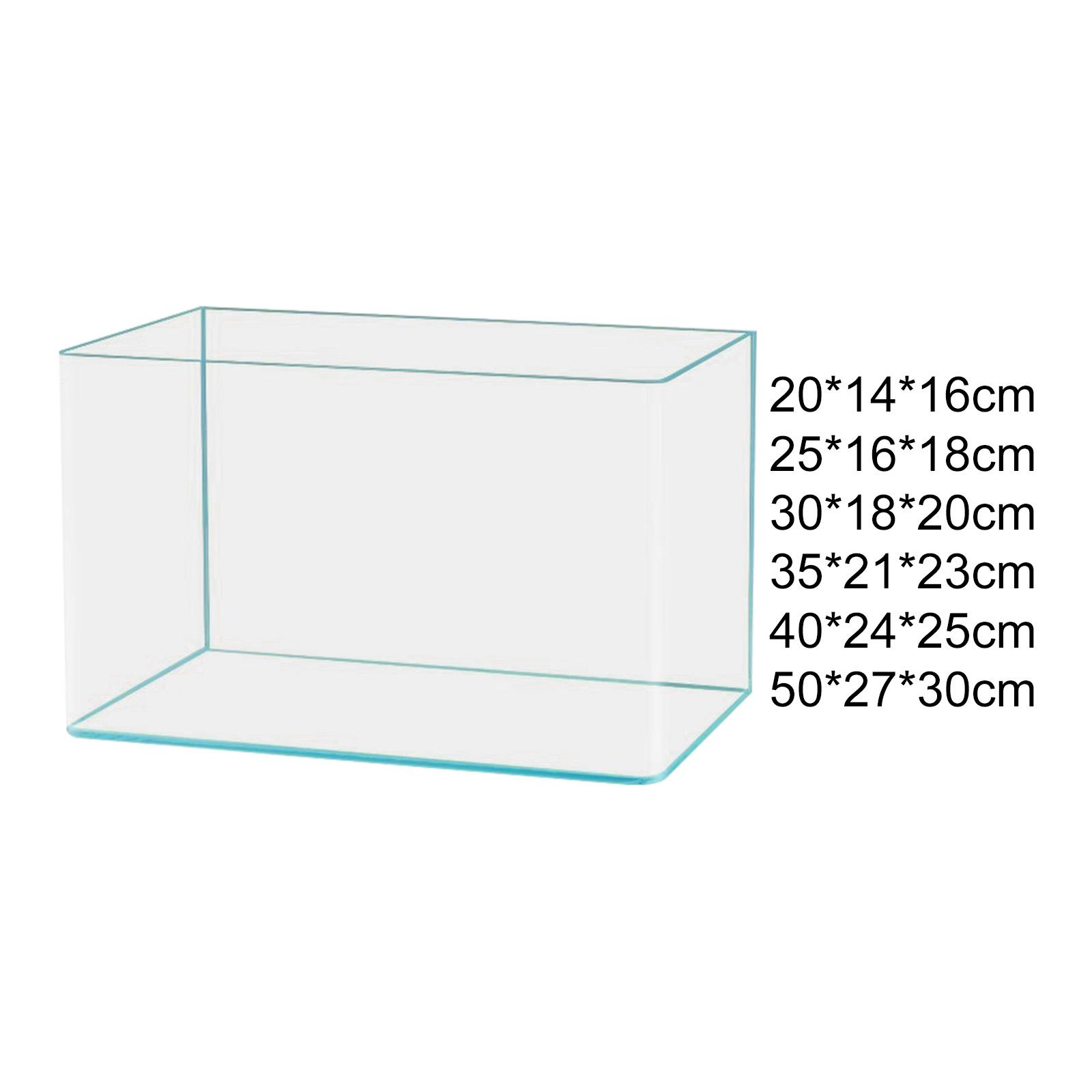Marine Aquarium All In One - Décoration d'aquarium en verre transparent, facile