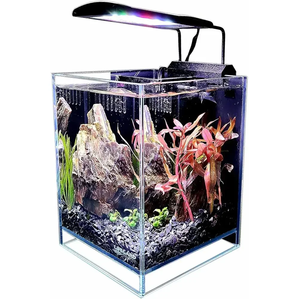 Marine Aquarium All In One - Aquarium en verre ultra transparent avec