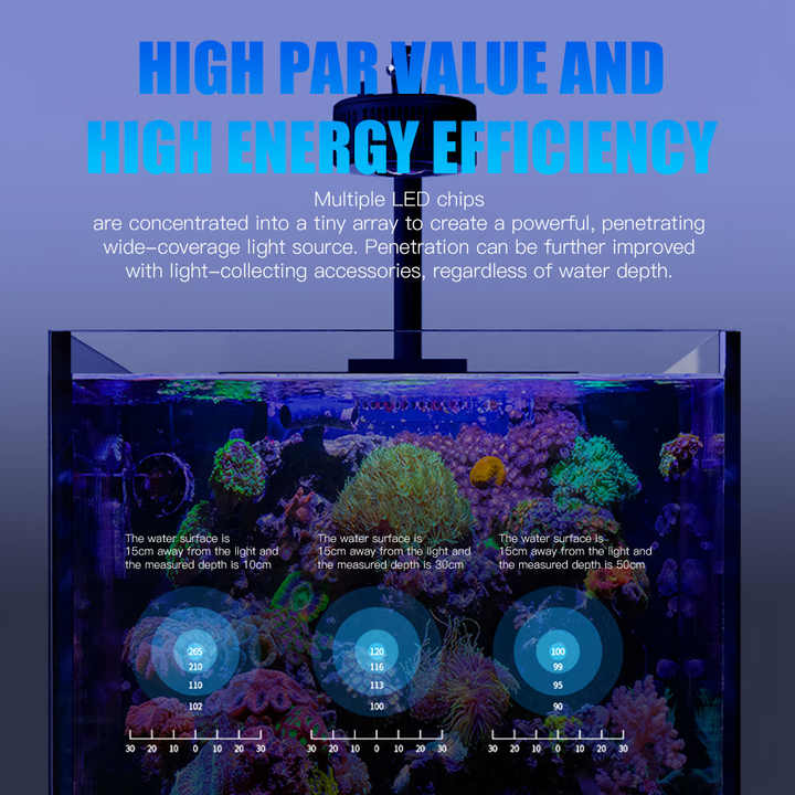 100W spectre complet WiFi APP  - Aquarium Marine Color avis et prix