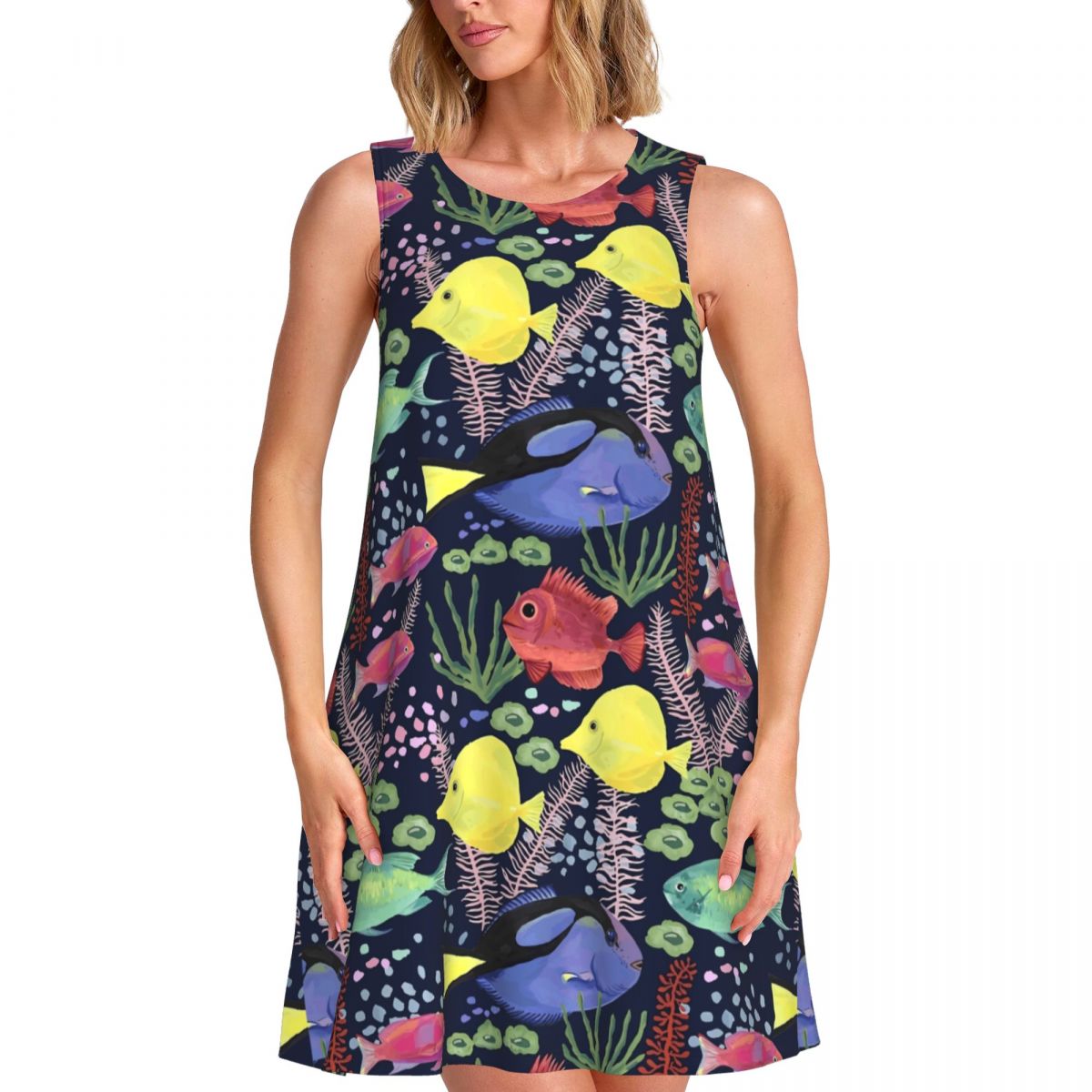 Robe élégante sans manches pou - Aquarium Marine Color avis et prix